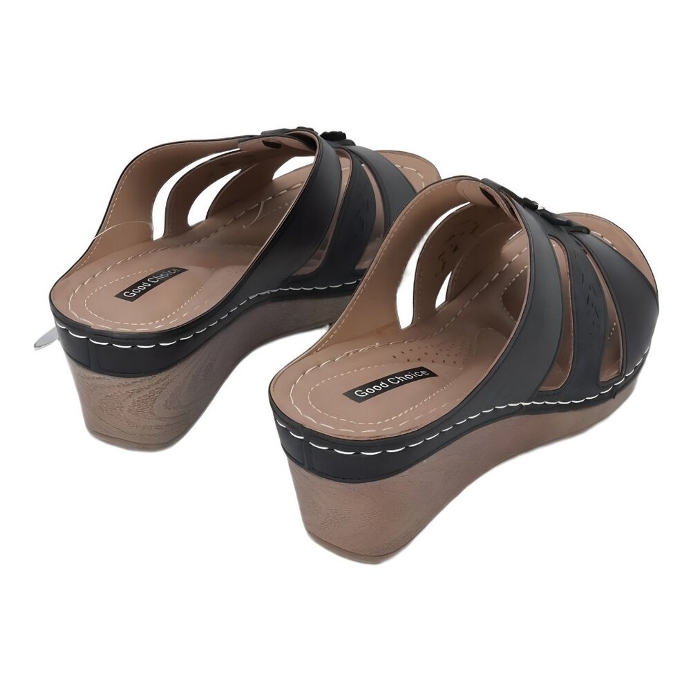 Gabbie Women's Rosette Flower Comfort Sandals 7M - Picture 3 of 6